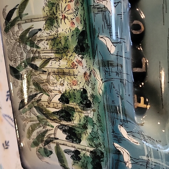 Florida Ashtray, Vintage..Transferware?Great cond. - Picture 4 of 4